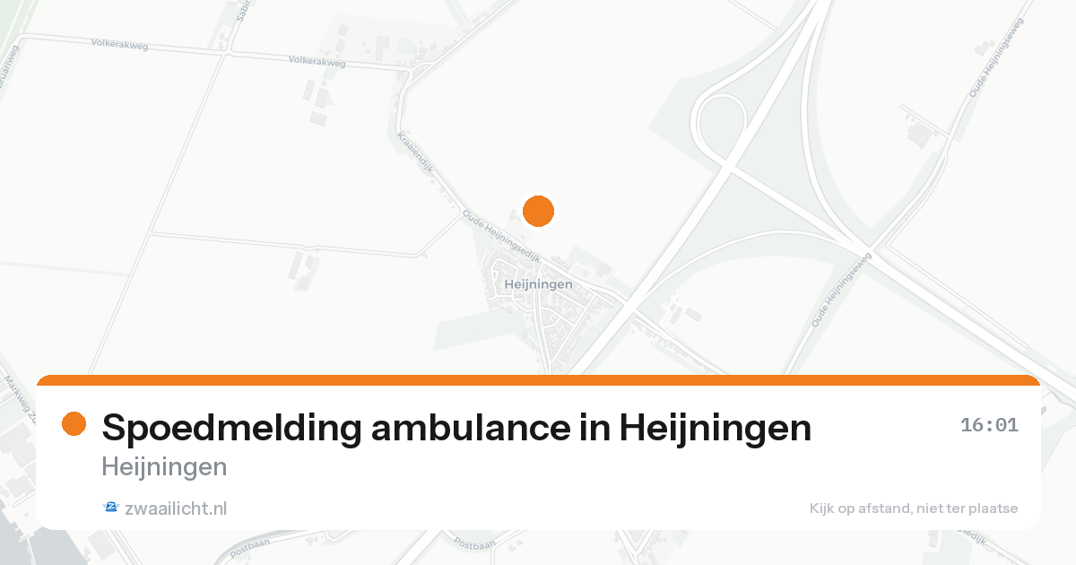 Spoedmelding ambulance in Heijningen — 30 jan 2026