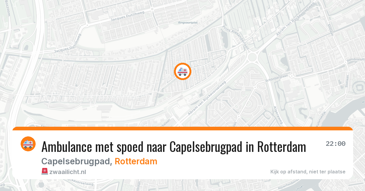 Ambulance met spoed naar Capelsebrugpad in Rotterdam — 31 mrt 2026