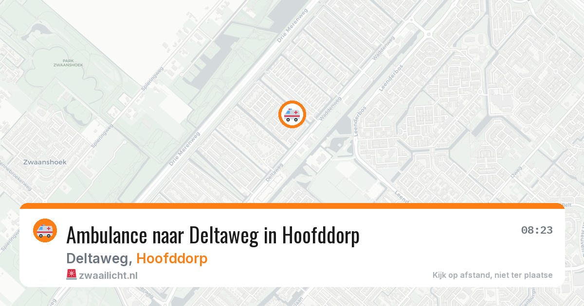 Ambulance naar Deltaweg in Hoofddorp — 7 mei 2026