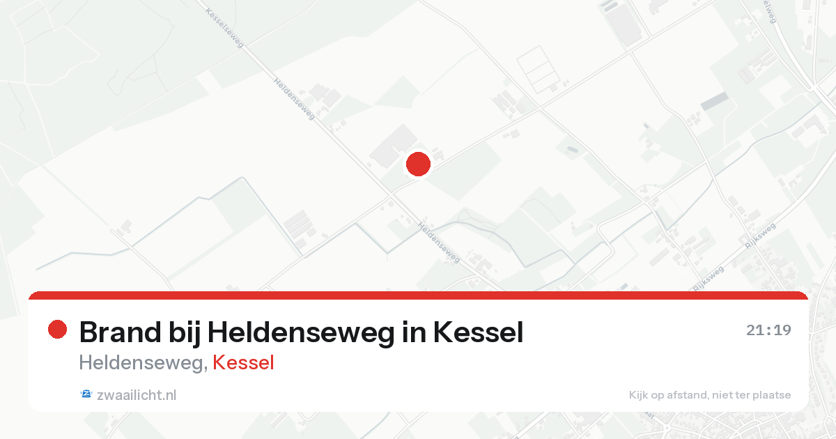 Brand bij Heldenseweg in Kessel — 12 aug 2026