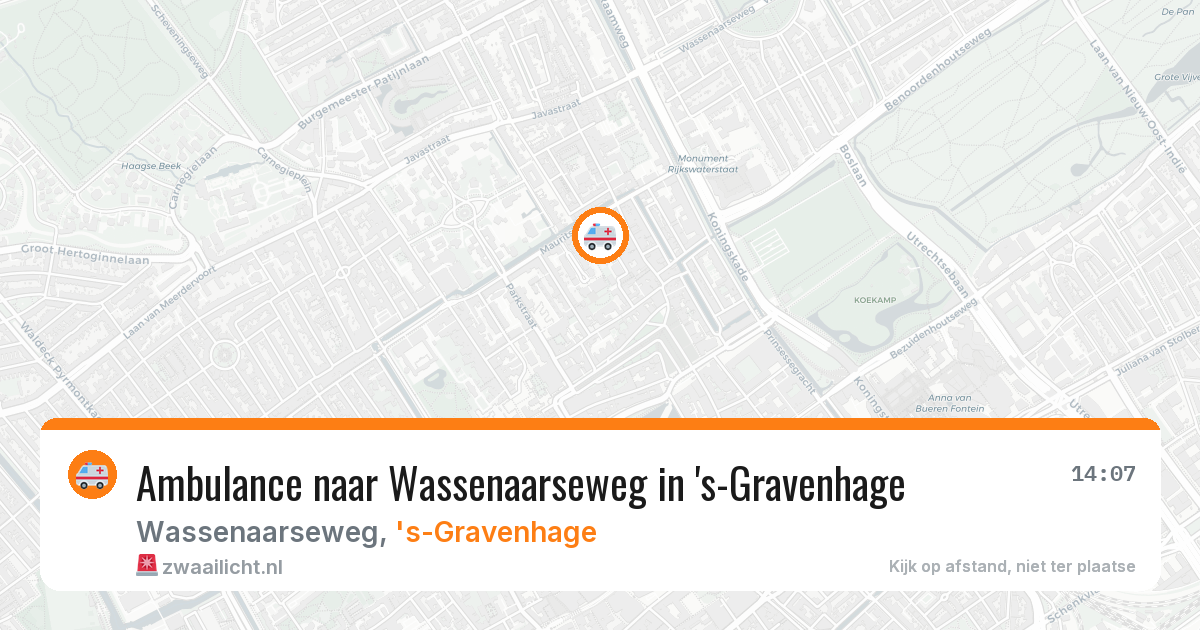 Ambulance naar Wassenaarseweg in 's-Gravenhage — 23 feb 2026