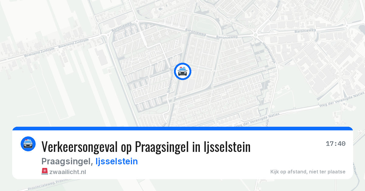 Verkeersongeval op Praagsingel in Ijsselstein — 24 jul 2026