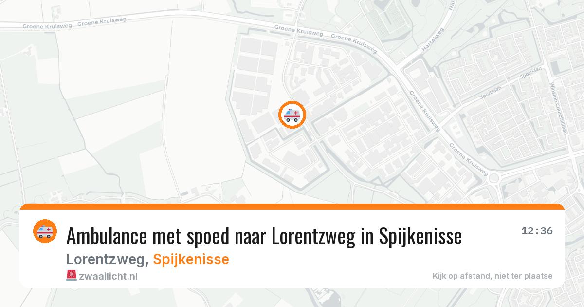 Ambulance met spoed naar Lorentzweg in Spijkenisse — 25 jun 2026