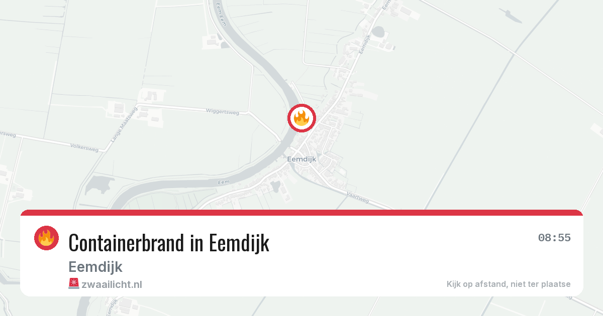 Containerbrand in Eemdijk — 27 mrt 2026