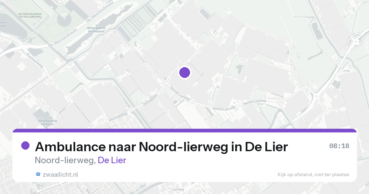 Ambulance naar Noord-lierweg in De Lier — 18 aug 2026