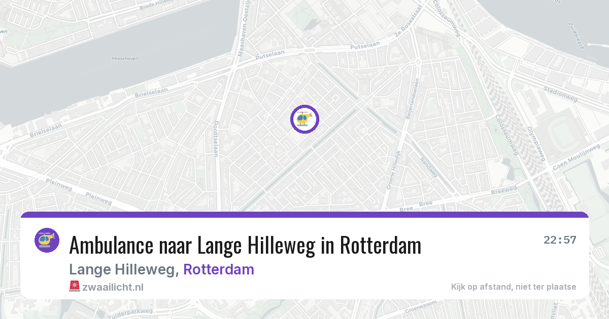 Ambulance naar Lange Hilleweg in Rotterdam — 28 jun 2026