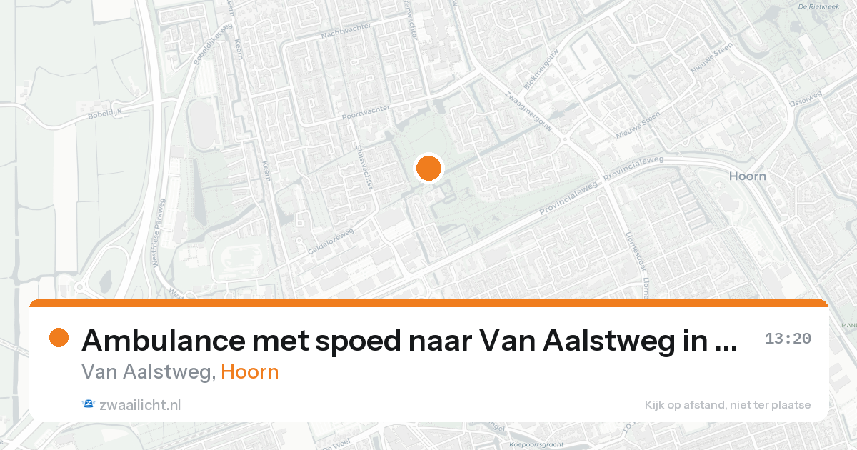 Ambulance met spoed naar Van Aalstweg in Hoorn — 31 jan 2026