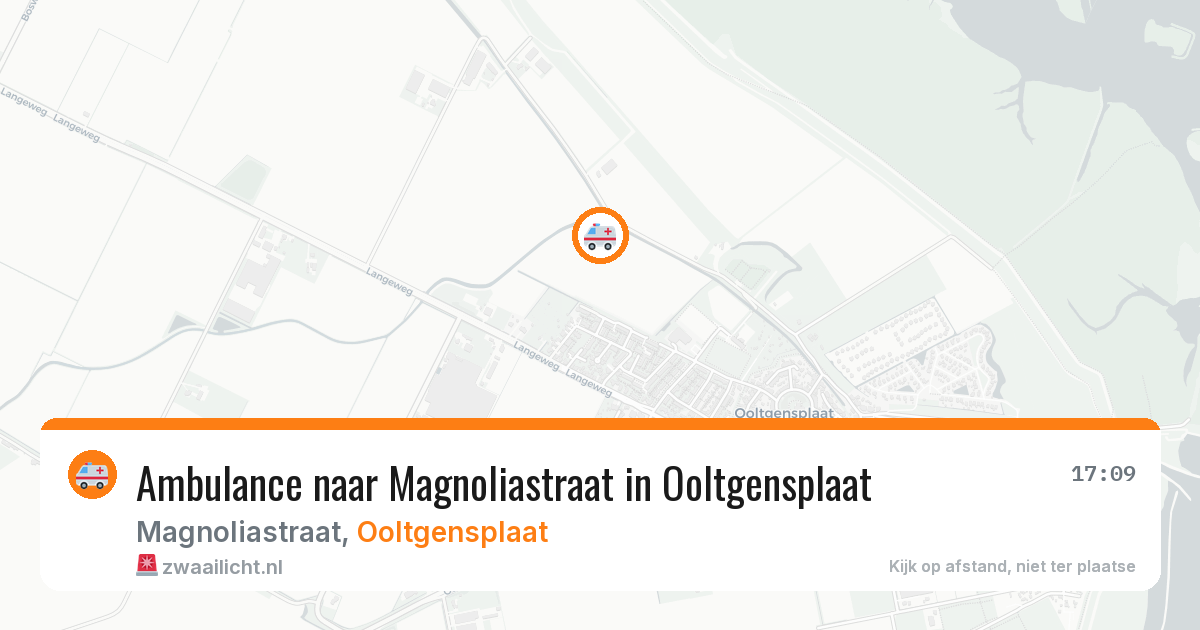 Ambulance naar Magnoliastraat in Ooltgensplaat — 14 aug 2026