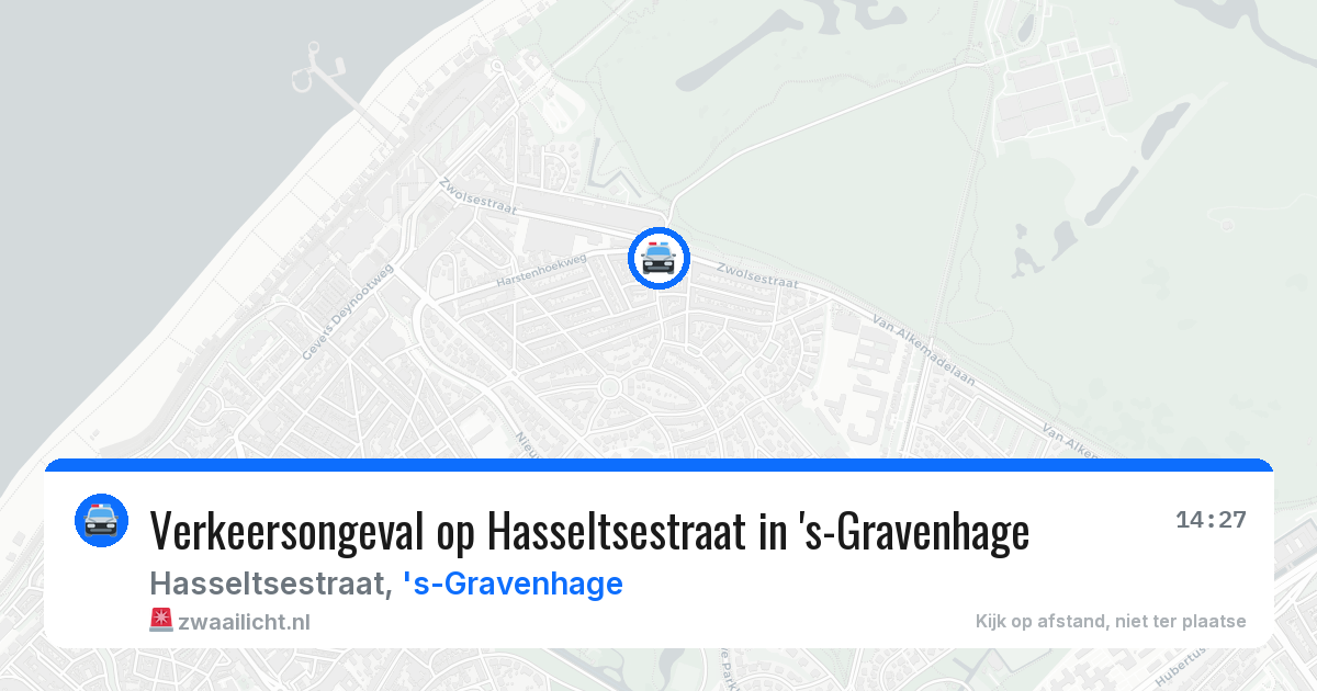 Verkeersongeval op Hasseltsestraat in 's-Gravenhage — 22 mei 2026