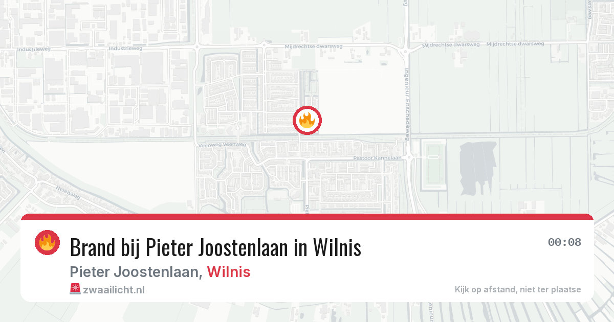 Brand bij Pieter Joostenlaan in Wilnis — 27 jun 2026