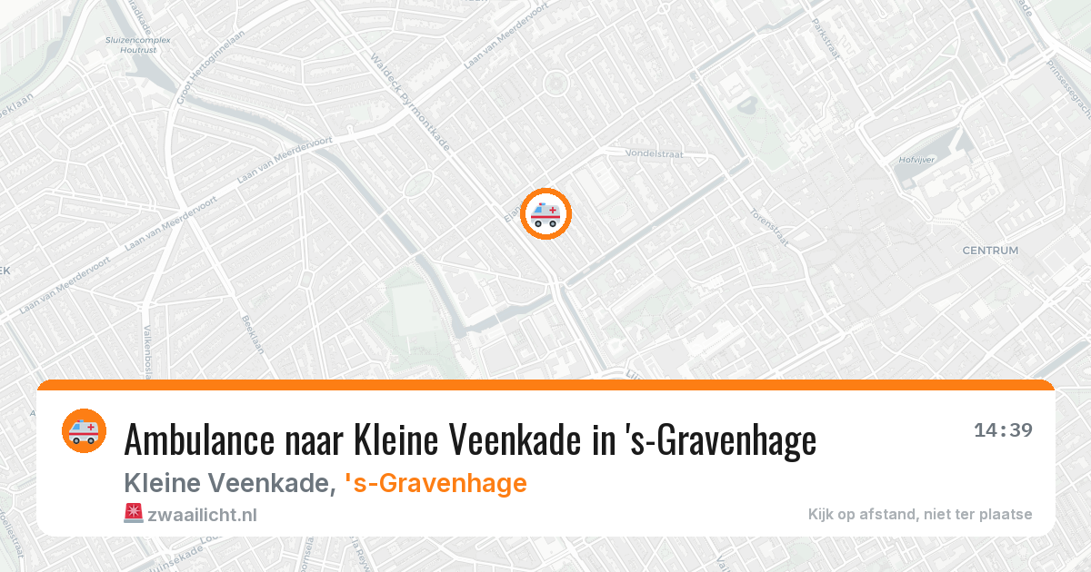 Ambulance naar Kleine Veenkade in 's-Gravenhage — 2 mei 2026