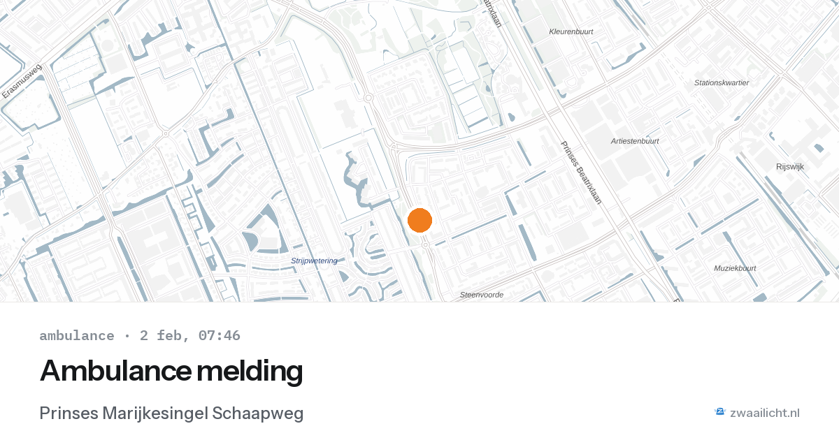 Ambulance melding — 2 feb 2026