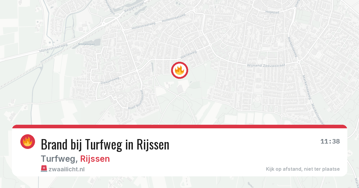 Brand bij Turfweg in Rijssen — 21 apr 2026