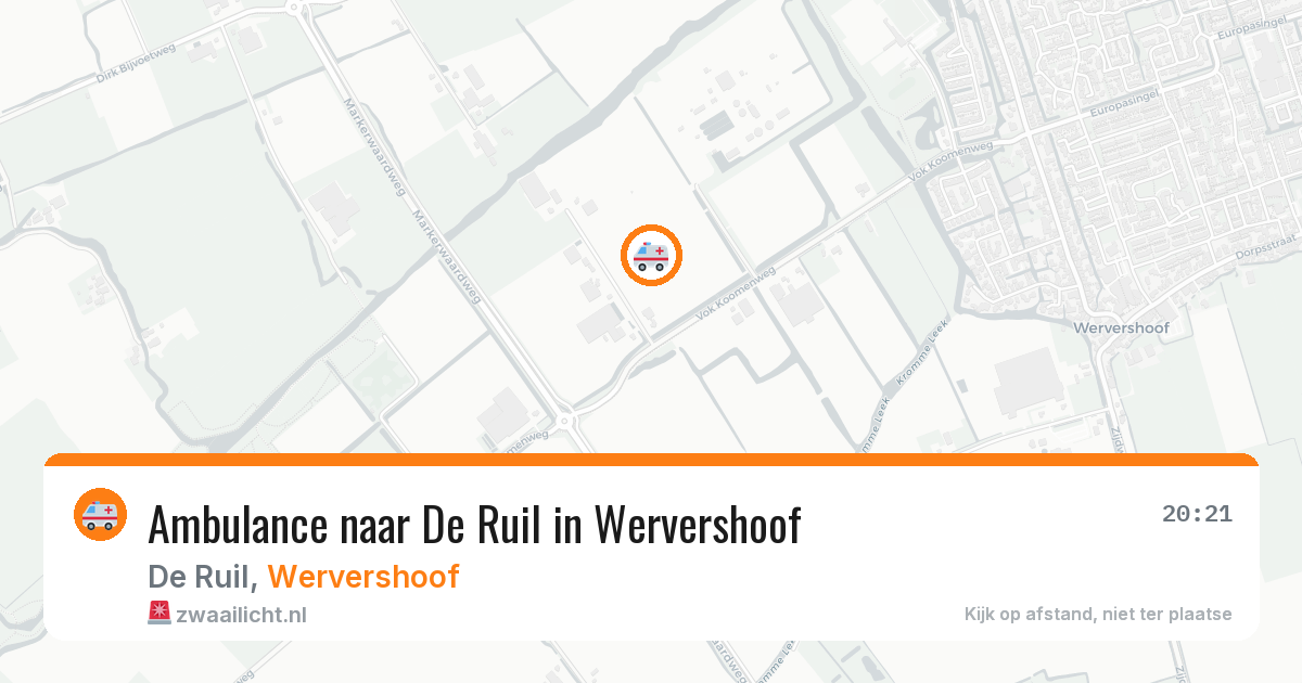 Ambulance naar De Ruil in Wervershoof — 11 jun 2026