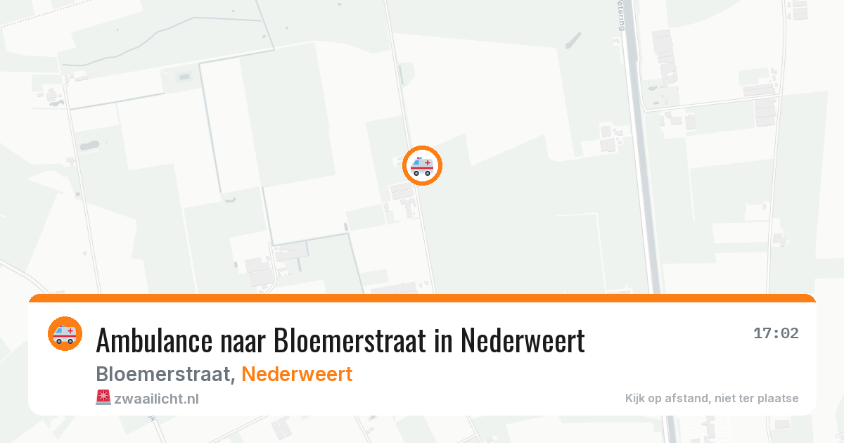 Ambulance naar Bloemerstraat in Nederweert — 13 mei 2026