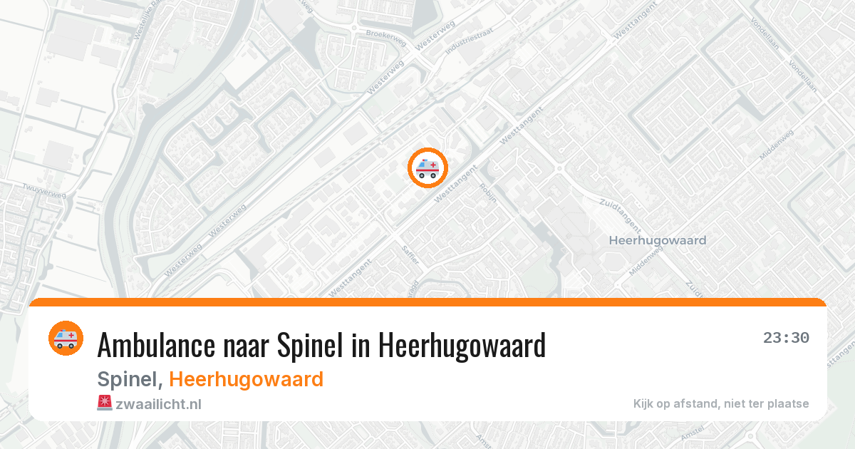 Ambulance naar Spinel in Heerhugowaard — 28 mei 2026