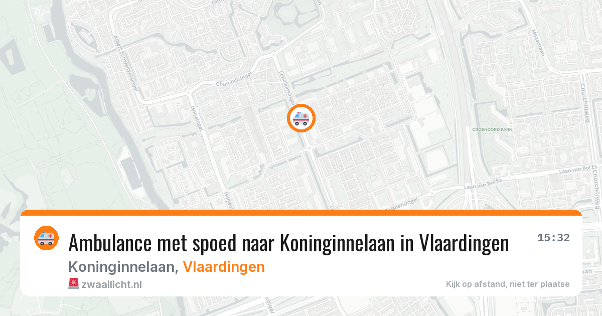 Ambulance met spoed naar Koninginnelaan in Vlaardingen — 4 apr 2026