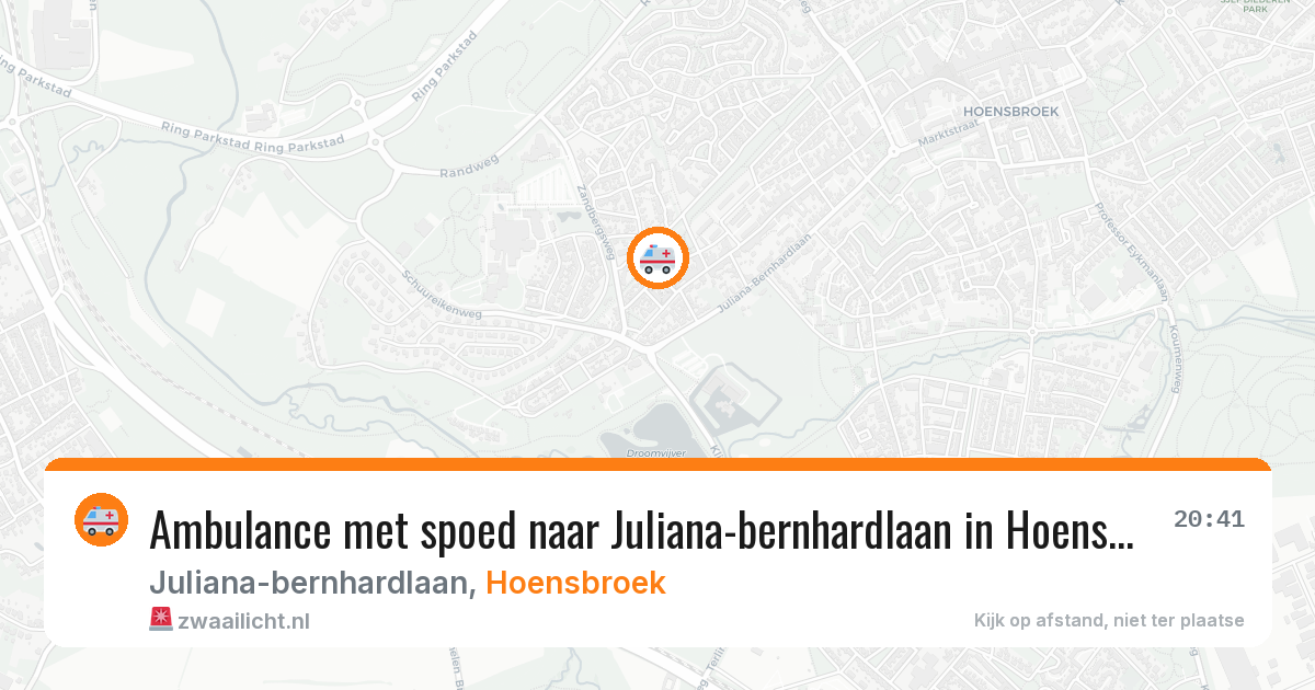 Ambulance met spoed naar Juliana-bernhardlaan in Hoensbroek — 11 jul 2026