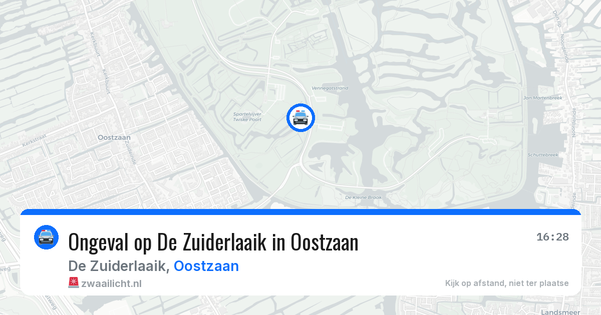 Ongeval op De Zuiderlaaik in Oostzaan — 3 aug 2026