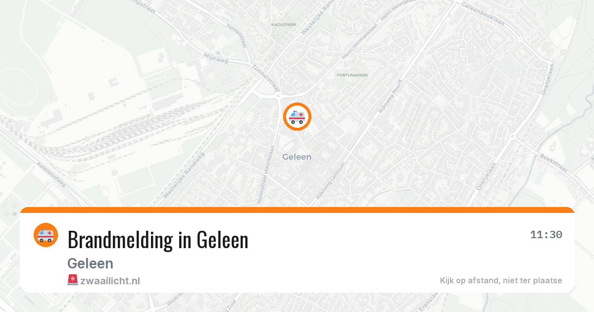 Brandmelding in Geleen — 27 apr 2026