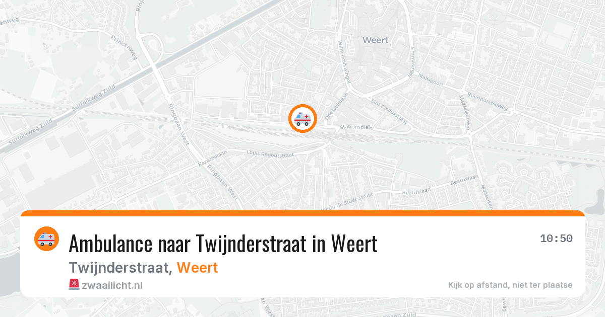 Ambulance naar Twijnderstraat in Weert — 21 jun 2026
