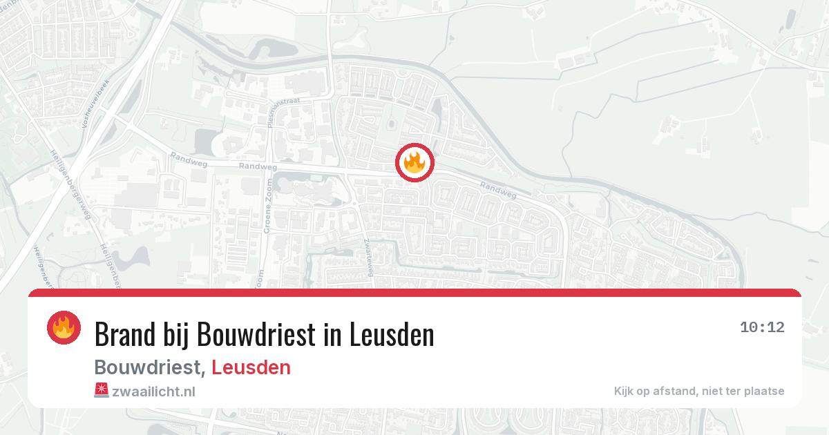 Brand bij Bouwdriest in Leusden — 5 mei 2026
