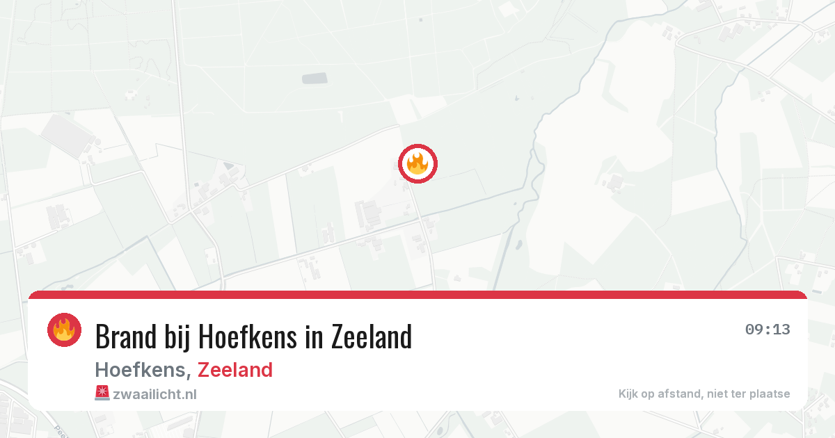Brand bij Hoefkens in Zeeland — 11 jun 2026