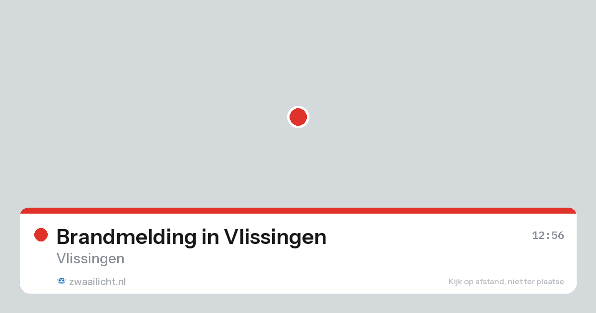 Brandmelding in Vlissingen — 18 aug 2026