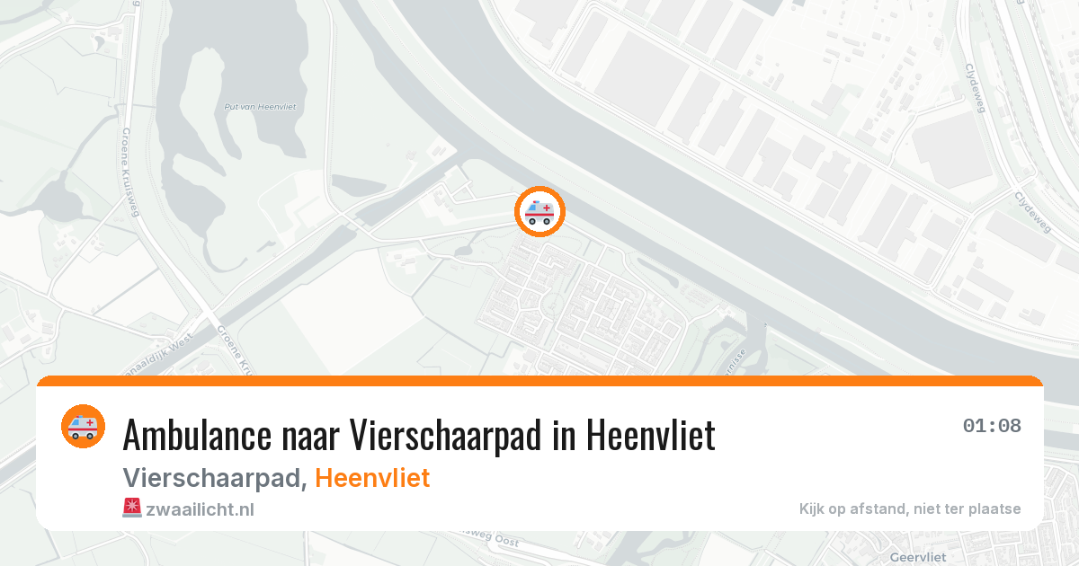 Ambulance naar Vierschaarpad in Heenvliet — 9 apr 2026