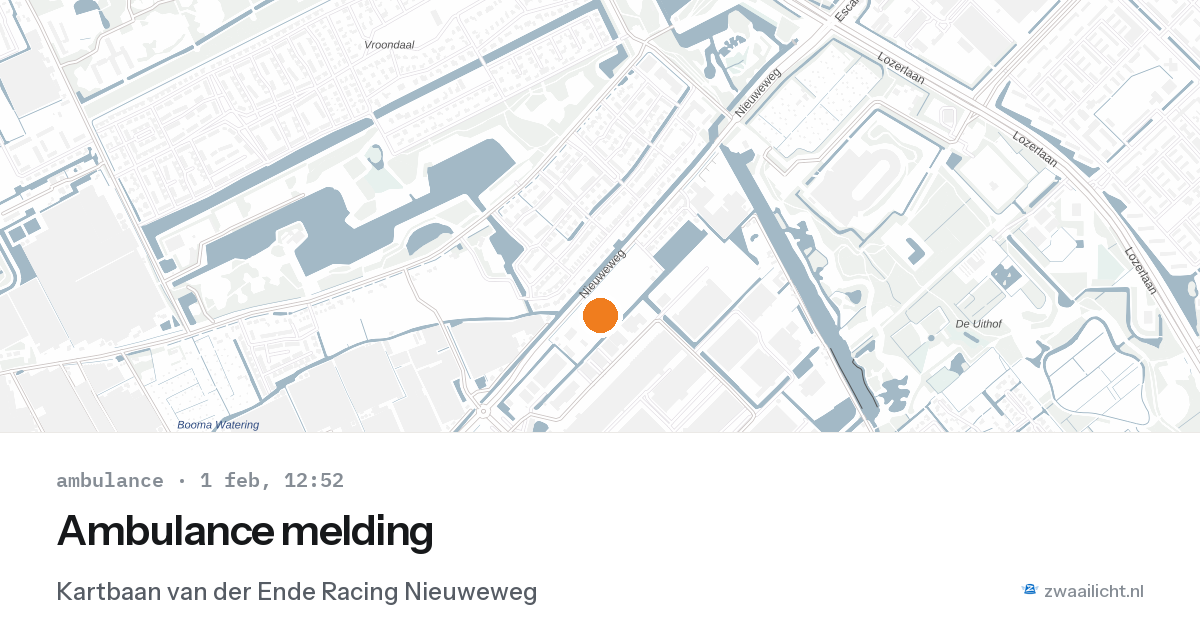 Ambulance melding — 1 feb 2026