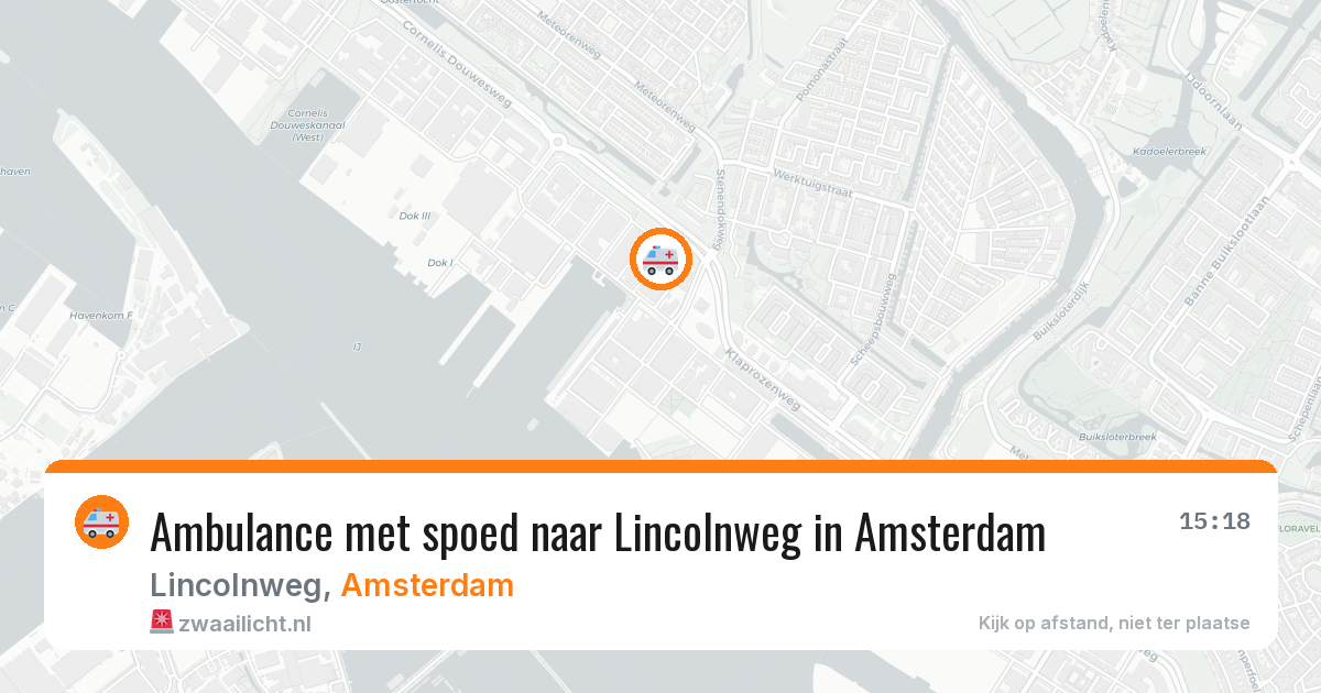 Ambulance met spoed naar Lincolnweg in Amsterdam — 29 jan 2026
