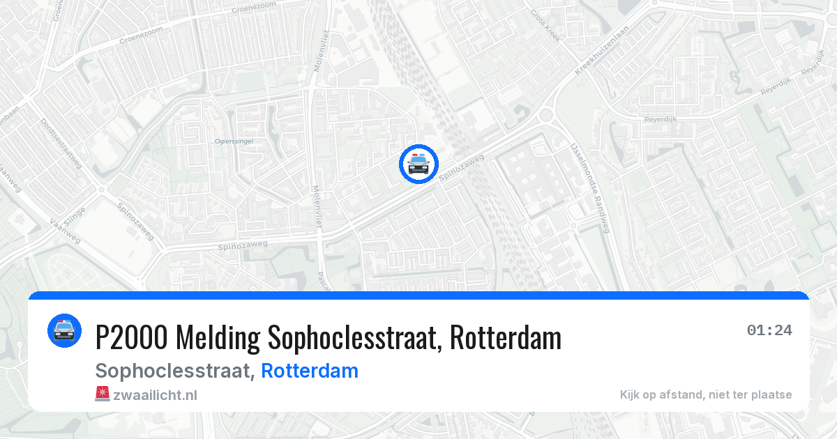 P2000 Melding Sophoclesstraat, Rotterdam — 30 mrt 2026