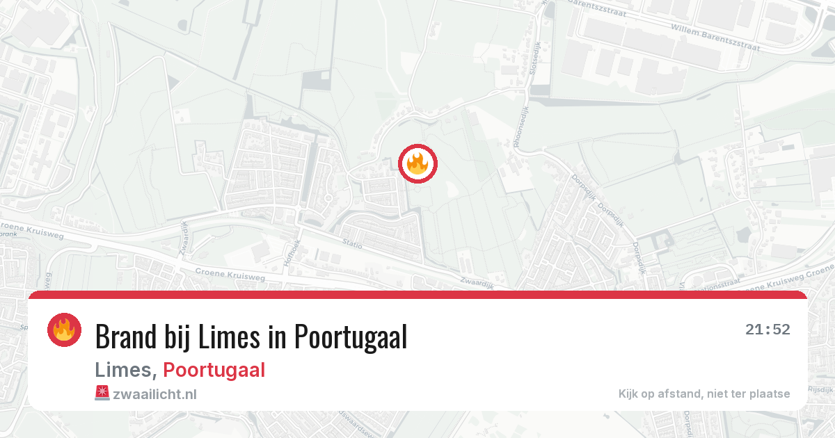 Brand bij Limes in Poortugaal — 5 mrt 2026