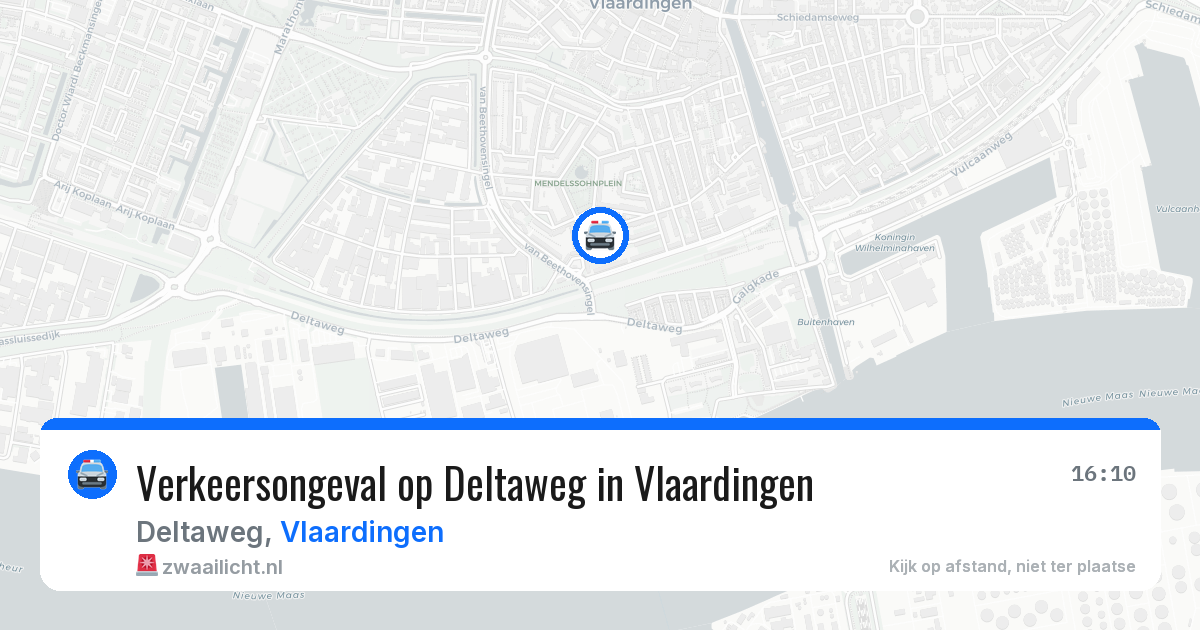 Verkeersongeval op Deltaweg in Vlaardingen — 25 jun 2026