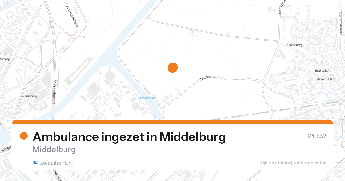 Ambulance ingezet in Middelburg — 26 aug 2026