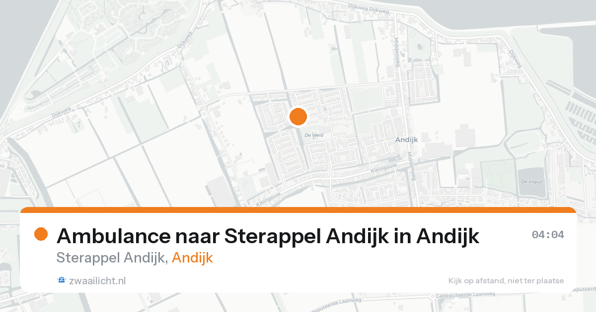 Ambulance naar Sterappel Andijk in Andijk — 13 aug 2026