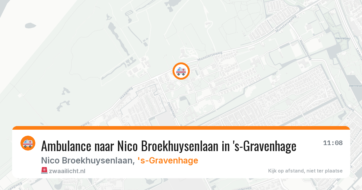Ambulance naar Nico Broekhuysenlaan in 's-Gravenhage — 31 jul 2026