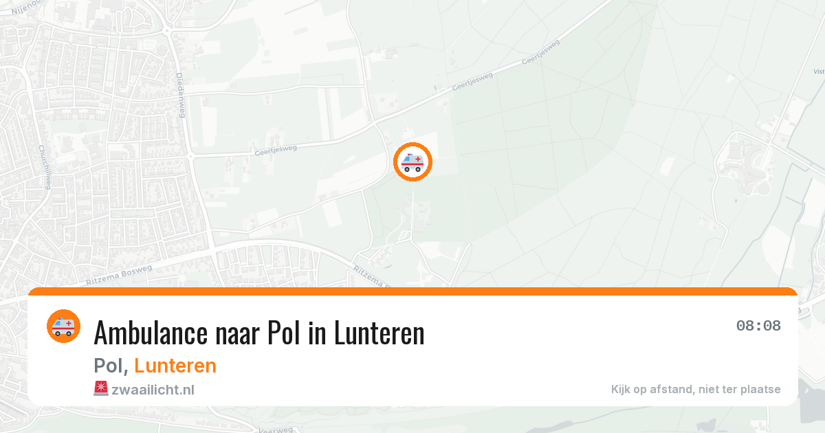 Ambulance naar Pol in Lunteren — 17 mei 2026