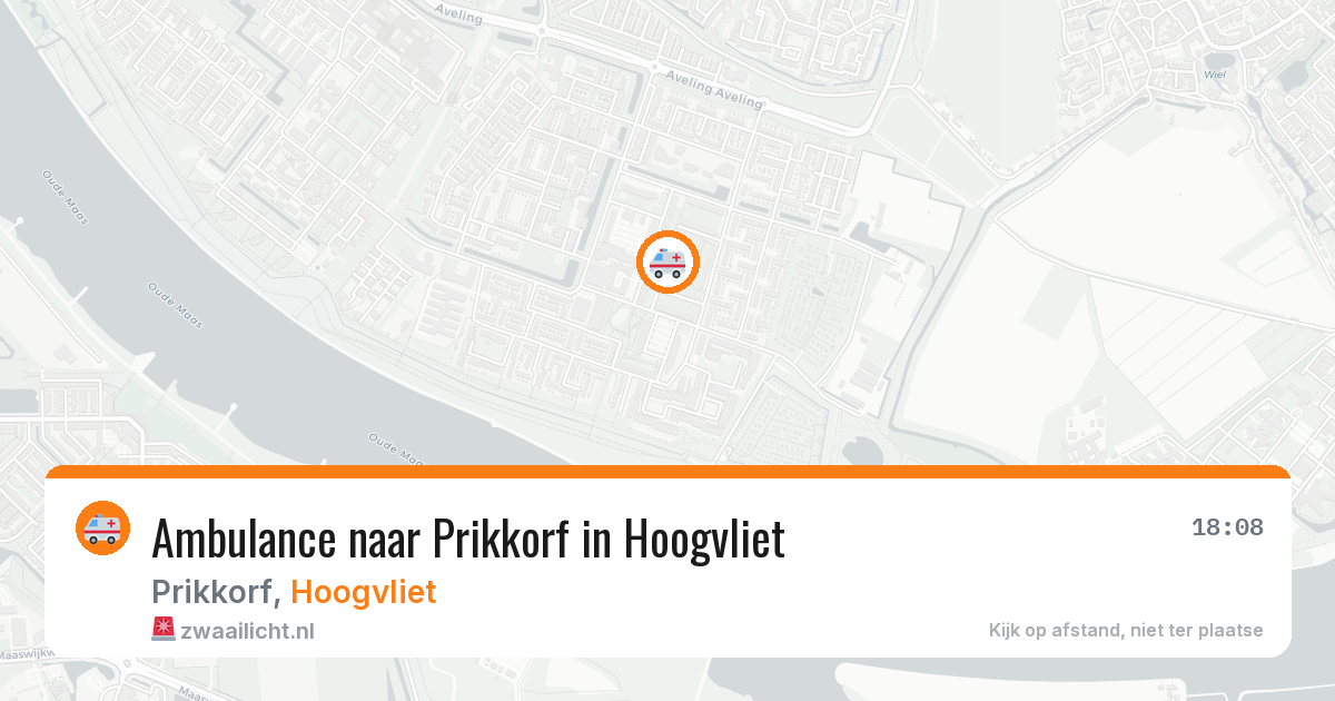 Ambulance naar Prikkorf in Hoogvliet — 3 jul 2026