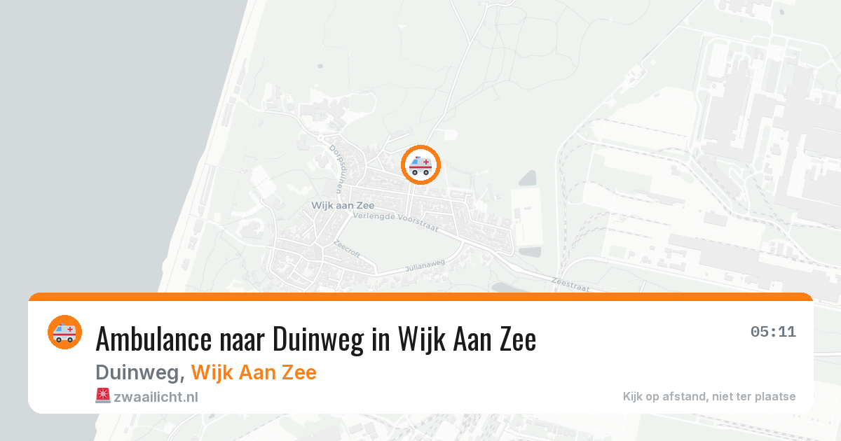 Ambulance naar Duinweg in Wijk Aan Zee — 23 jul 2026