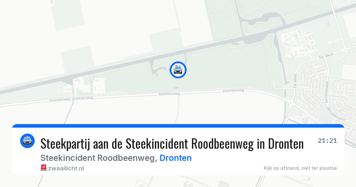Steekpartij aan de Steekincident Roodbeenweg in Dronten — 10 feb 2026