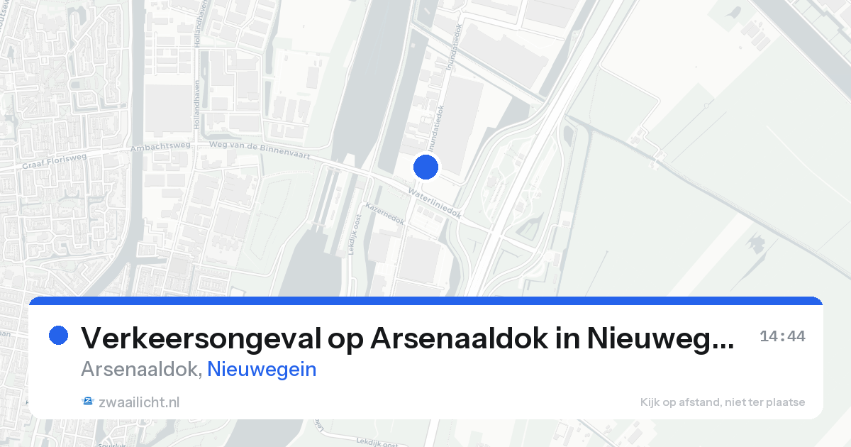 Verkeersongeval op Arsenaaldok in Nieuwegein — 31 mei 2026