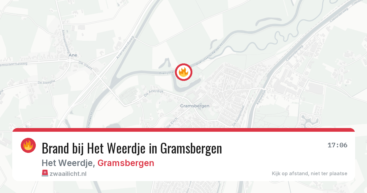 Brand bij Het Weerdje in Gramsbergen — 16 feb 2026