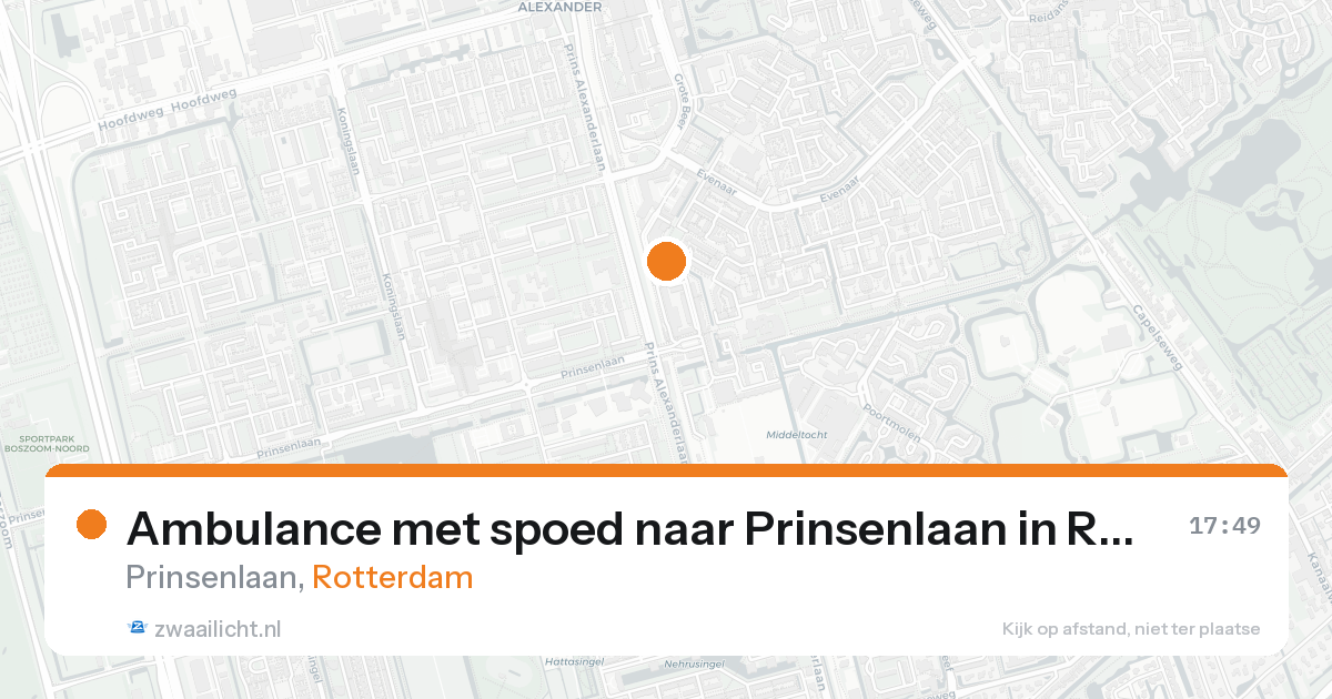 Ambulance met spoed naar Prinsenlaan in Rotterdam — 30 jan 2026