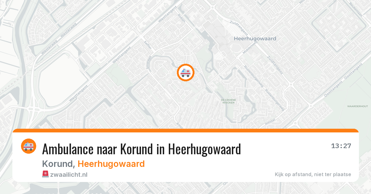Ambulance naar Korund in Heerhugowaard — 3 jul 2026