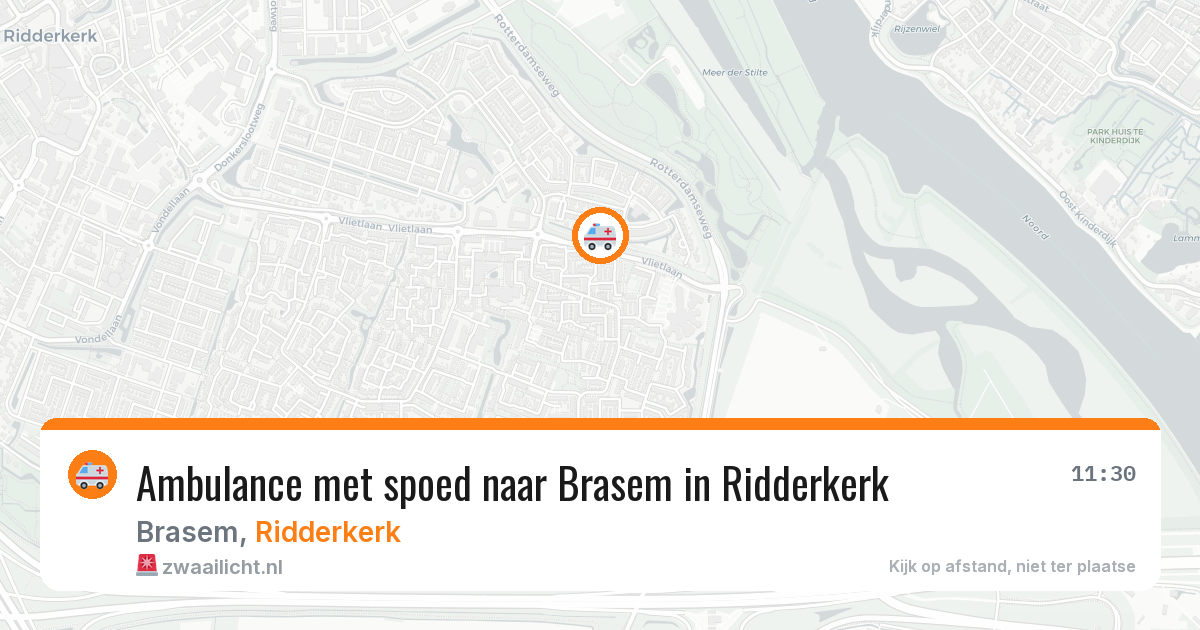 Ambulance met spoed naar Brasem in Ridderkerk — 8 feb 2026