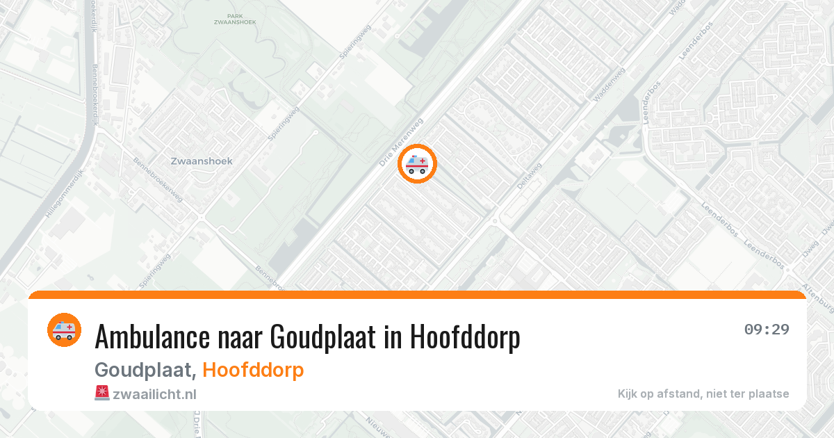 Ambulance naar Goudplaat in Hoofddorp — 10 jul 2026