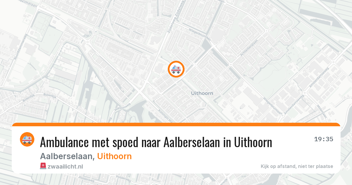 Ambulance met spoed naar Aalberselaan in Uithoorn — 18 jun 2026