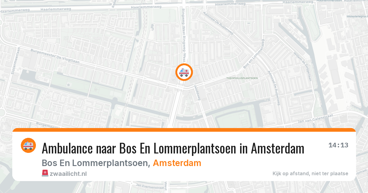 Ambulance naar Bos En Lommerplantsoen in Amsterdam — 10 jun 2026