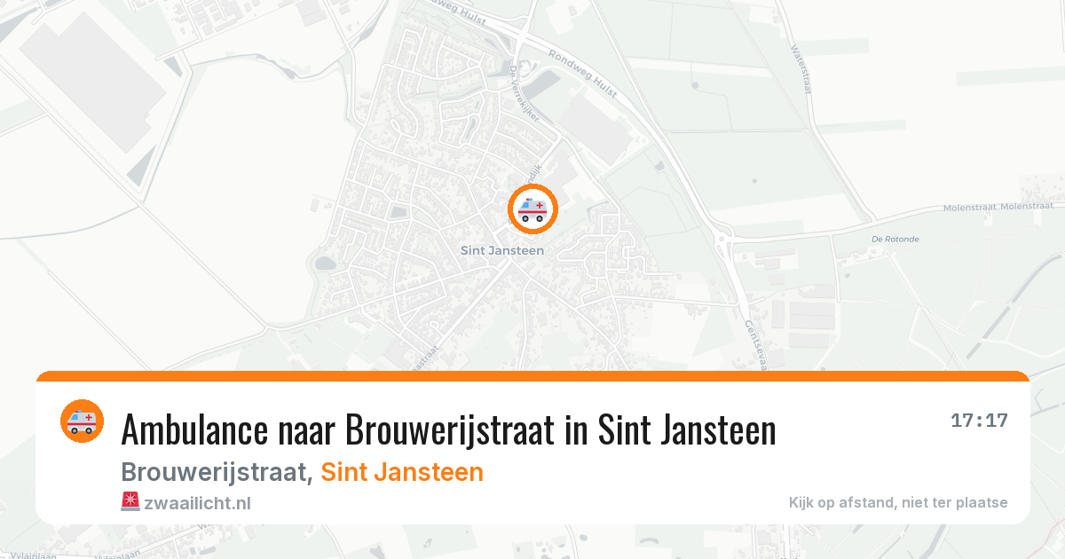 Ambulance naar Brouwerijstraat in Sint Jansteen — 17 feb 2026